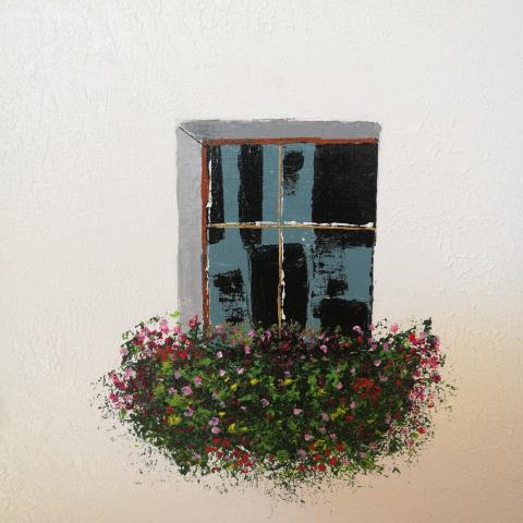 Finestra con fiori
