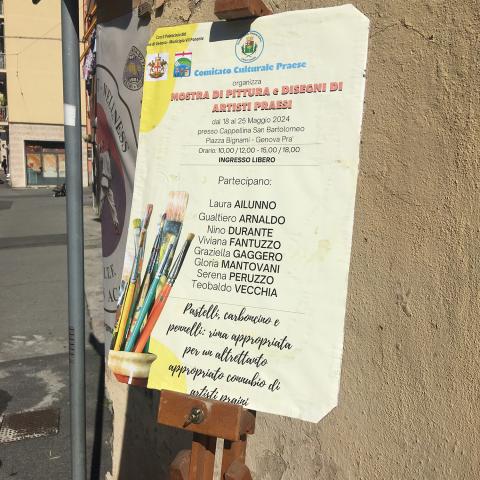 Mostra di pittura e disegni di artisti praesi