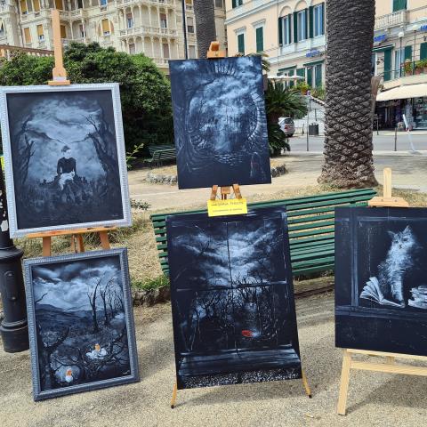 Esposizione ai Giardini Peragallo