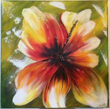Fiore lilium con gocce di rugiada