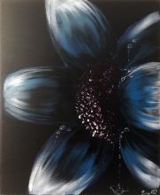 Fiore blu nell'ombra