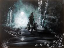 Cigni al chiaro di luna
