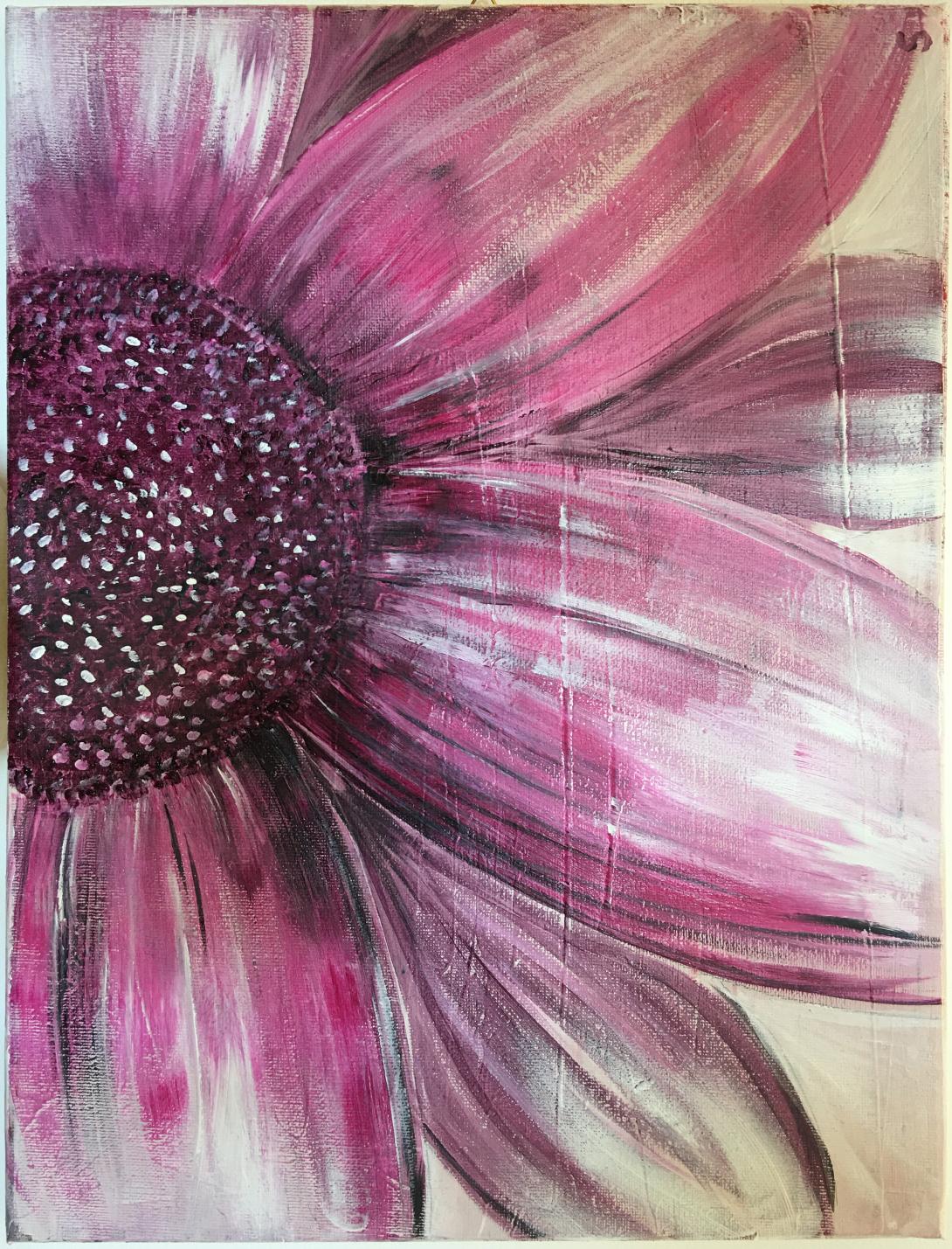Fiore rosa con petali sfumati