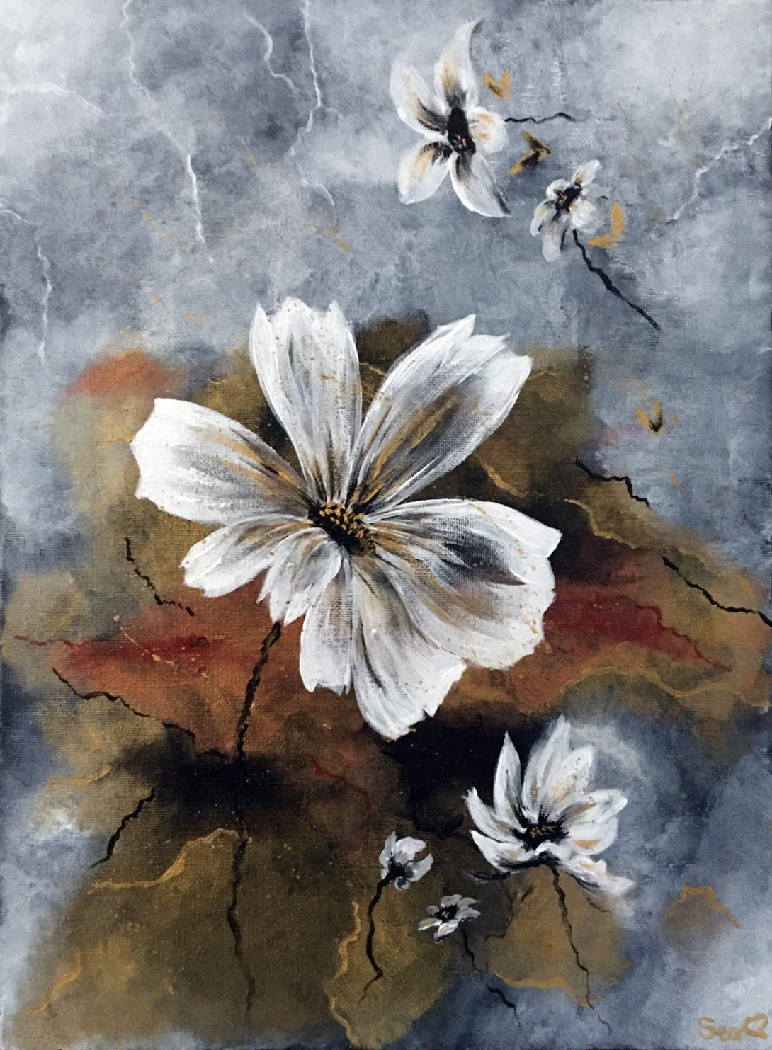 Fiori nell'oro